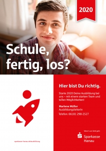 Schule, fertig, los? Deine Ausbildung bei der Sparkasse Hanau